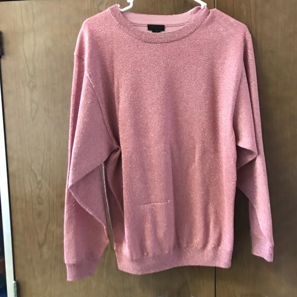 Sparkly crew neck sweatshirt